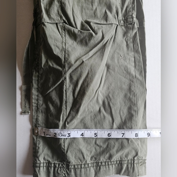 Vtg American Eagle Y2K Cargo Pants 2 Olive Green Utility Low Rise Streetwear - Picture 16 of 16